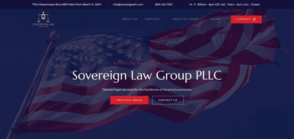 Law firm web design by Nine Isle Solutions