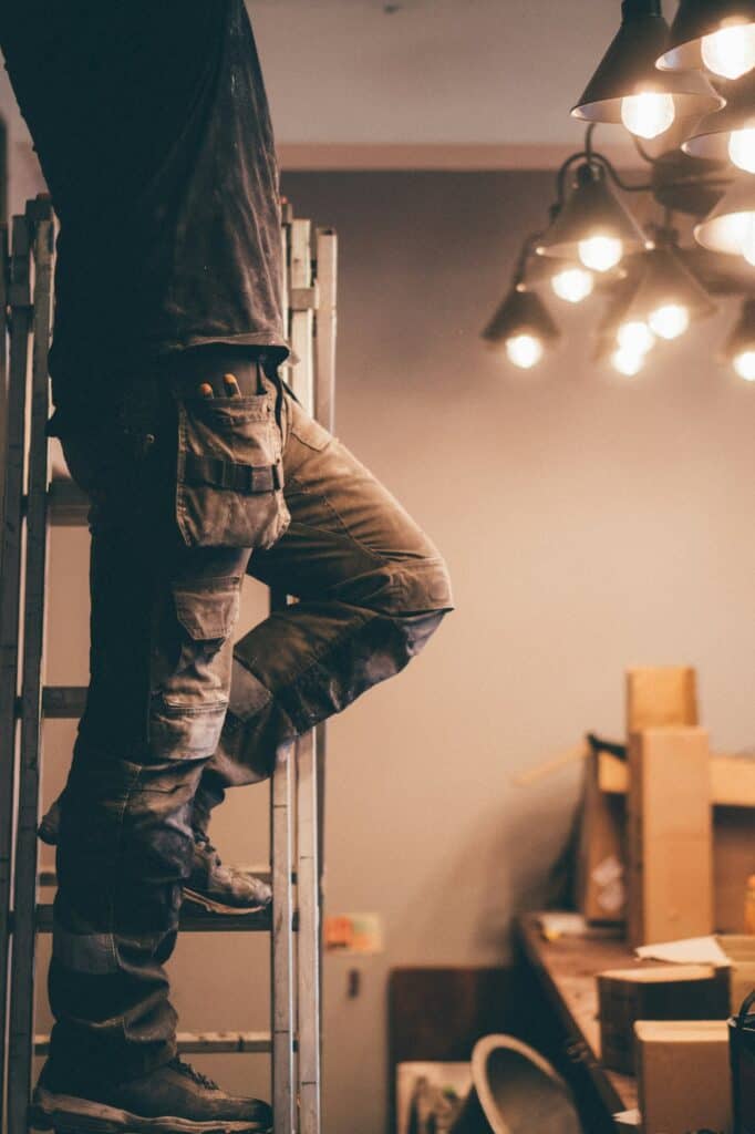 Electrician working