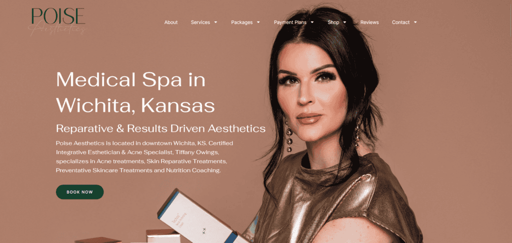 Medical spa web design by Nine Isle