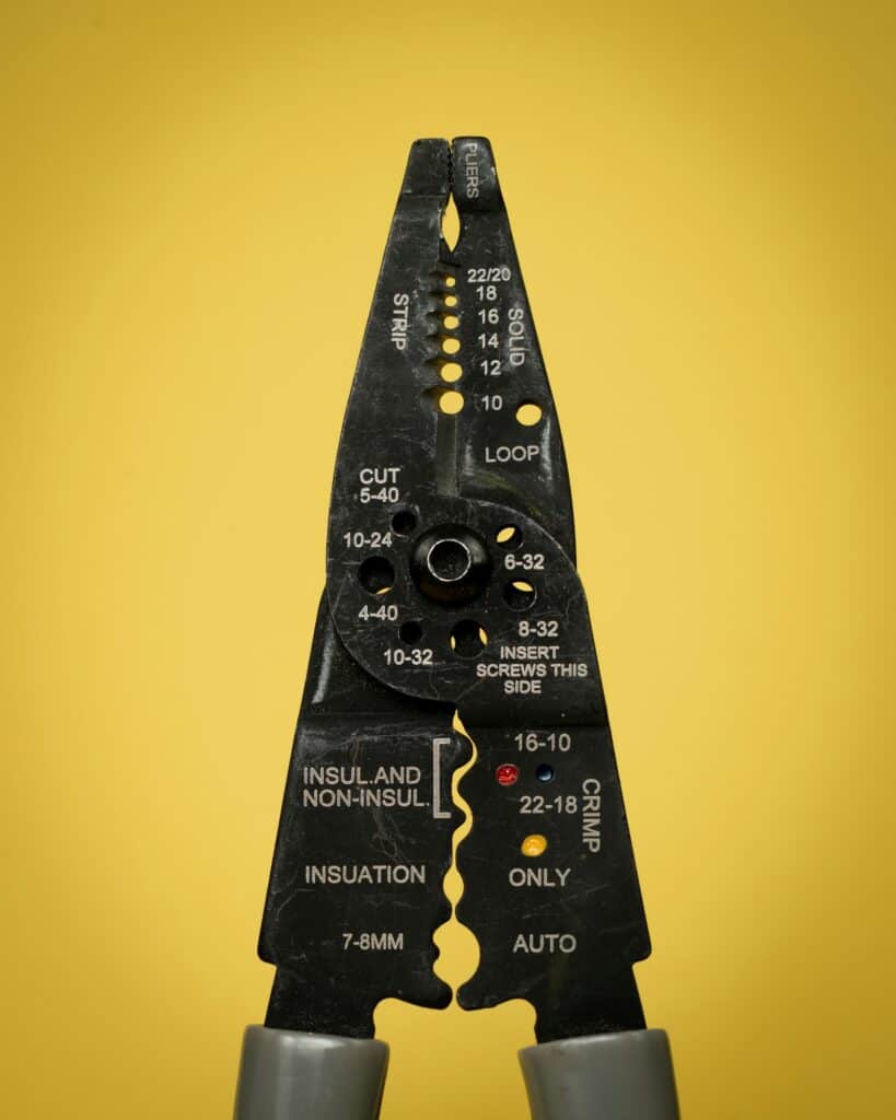 A wire crimper.