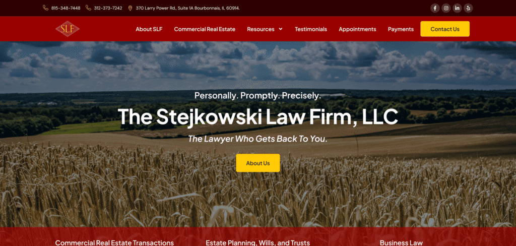 Estate Planning Lawyer web design by Nine Isle Solutions
