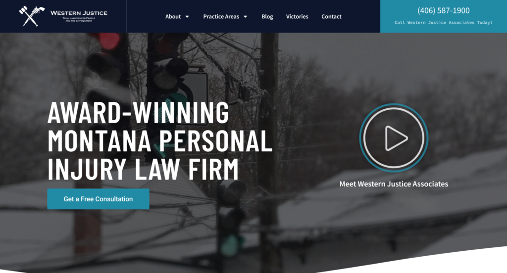 WordPress personal injury law firm web design